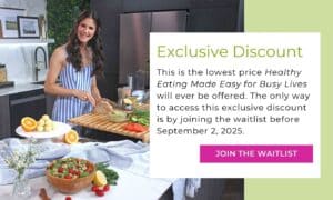Waitlist Healthy Eating Made Easy for Busy Lives Banner