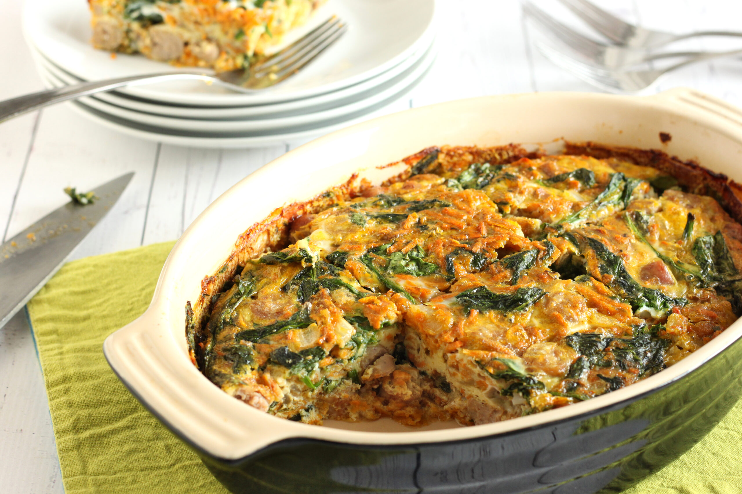 Sweet Potato Sausage Breakfast Bake Recipe by Jesse Lane Wellness