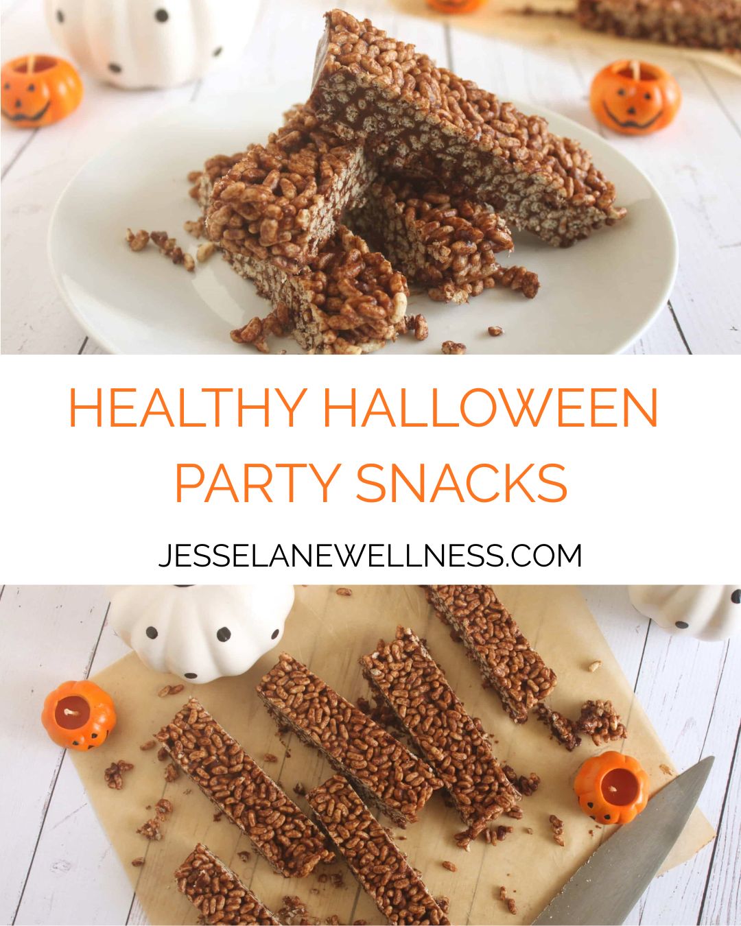 Healthy Halloween Crunch Bars