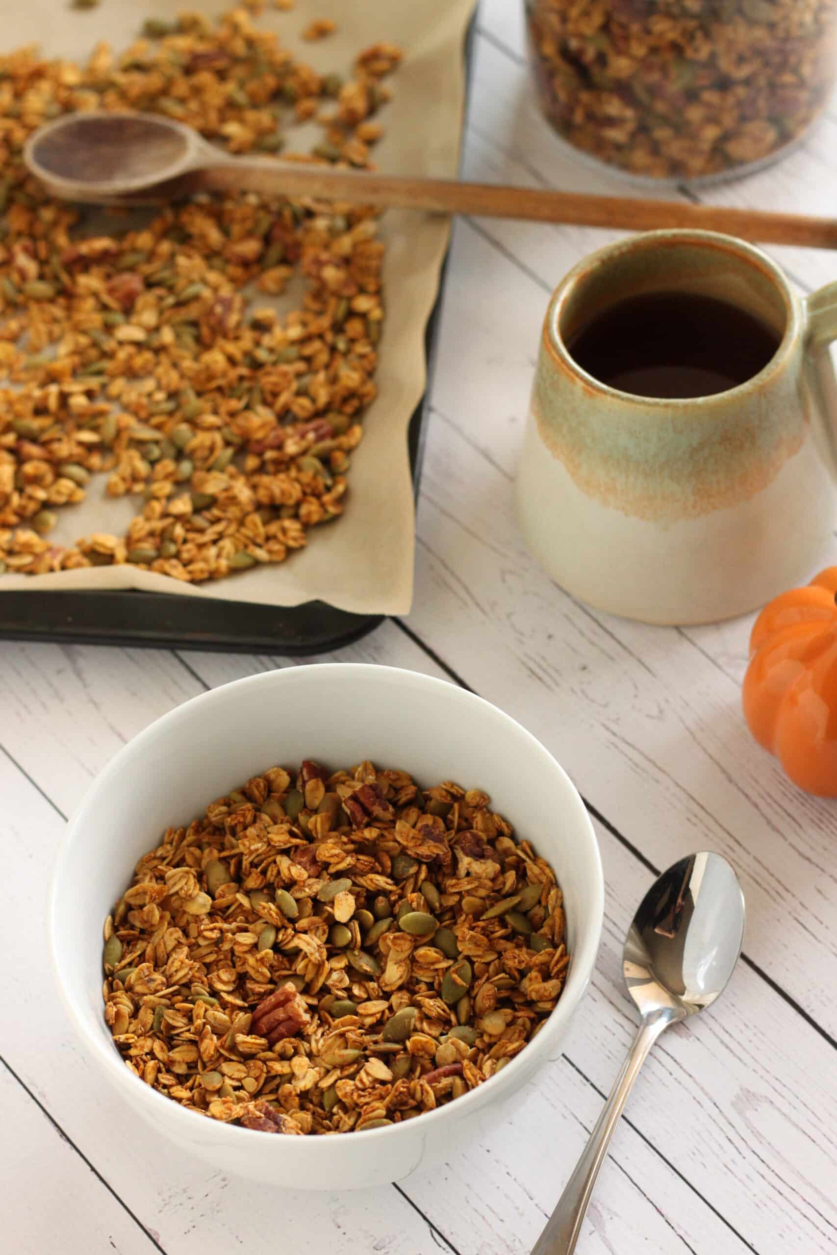 Pumpkin Spice Granola Recipe by Jesse Lane Wellness