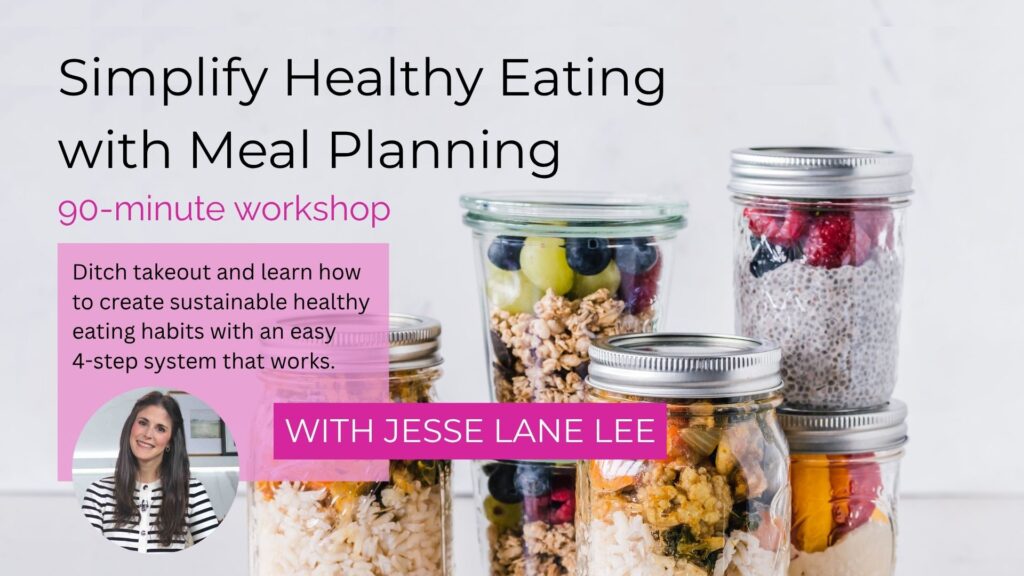 Simplify Healthy Eating With Meal Planning Slide Cover 90 minute