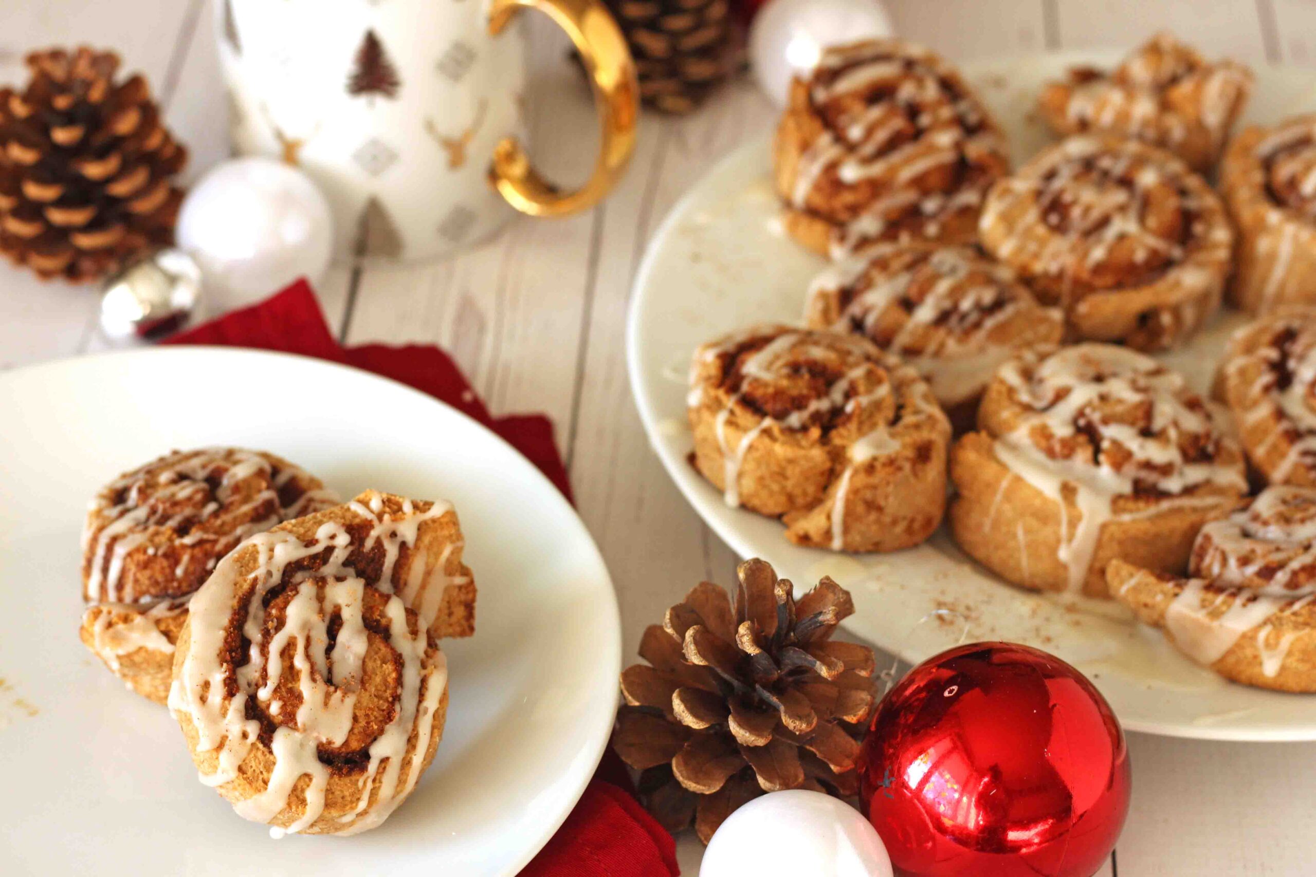 Eggnog Cinnamon Rolls Recipe by @jesselwellness