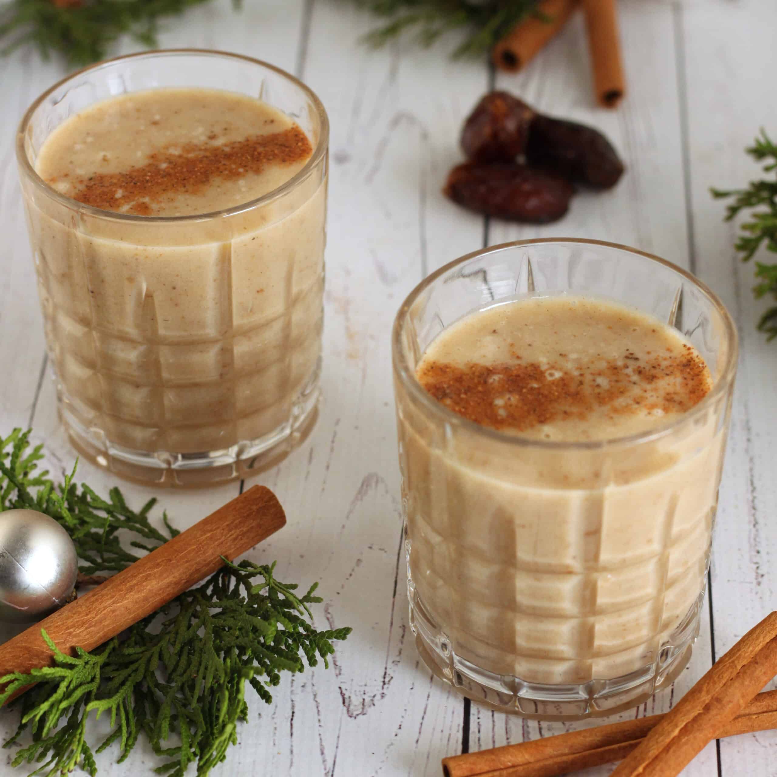 Protein Vegan Eggnog Smoothie