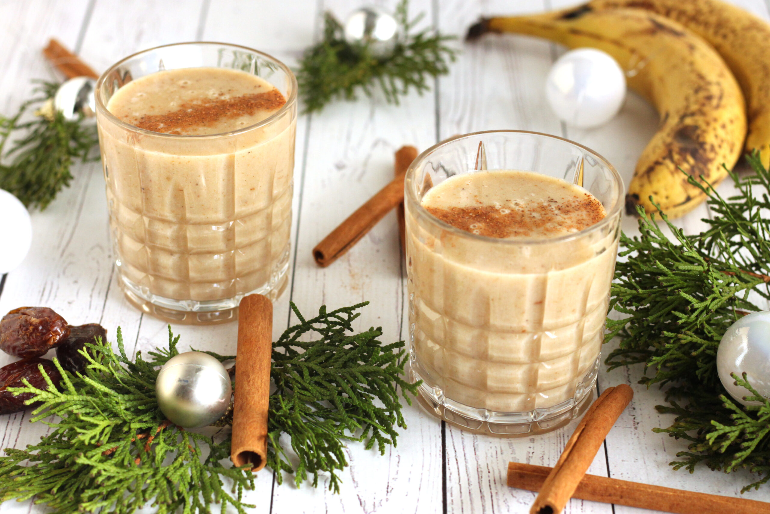 Vegan Eggnog Smoothie Recipe by Jesse Lane Wellness