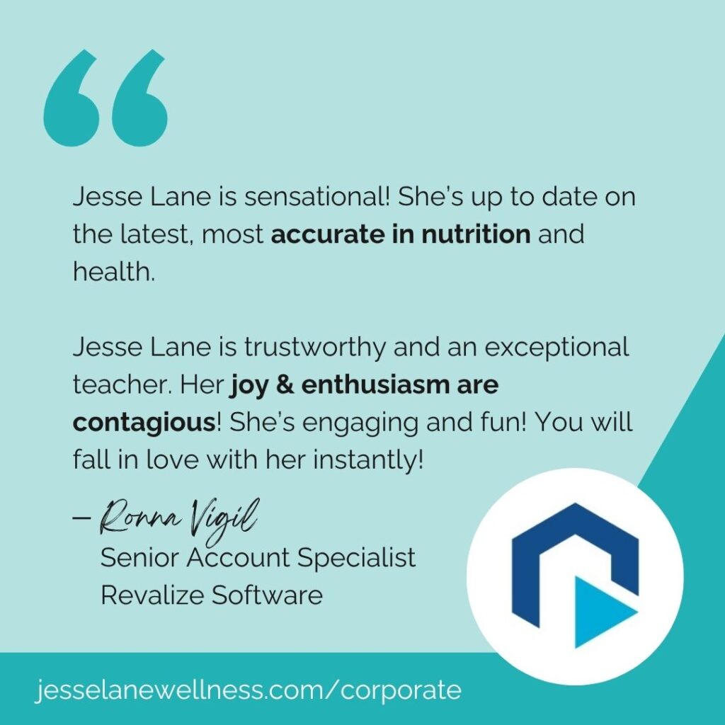 Company Wellness Program Revitalize Testimonial