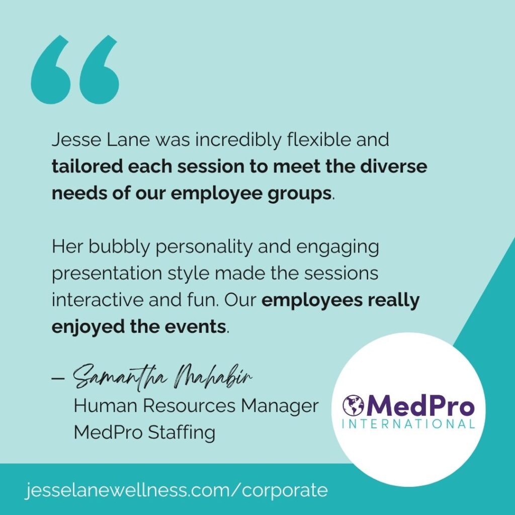 Company Wellness Program MedPro Testimonial