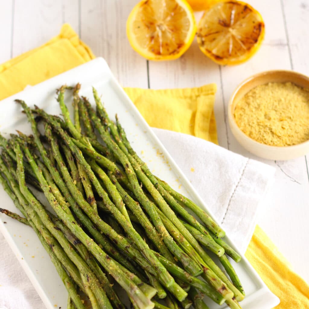 Grilled Asparagus Recipe with Lemon Recipe by Jesse Lane Lee