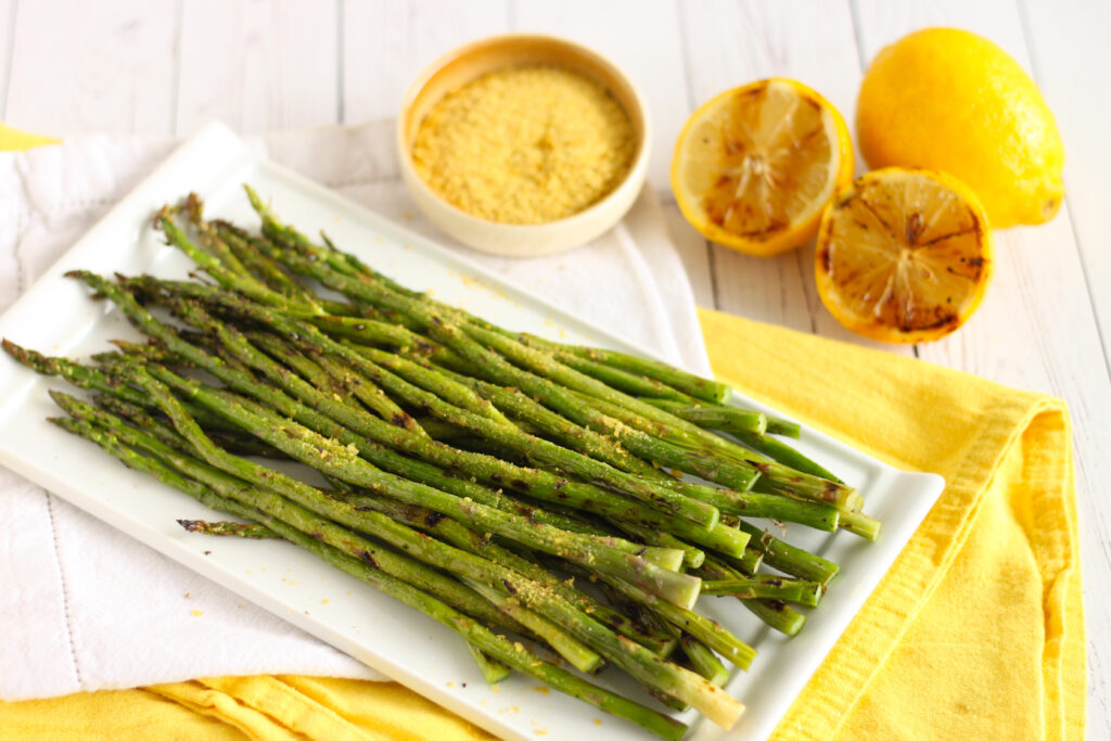 Grilled Asparagus Recipe with Lemon Recipe by Jesse Lane Wellness