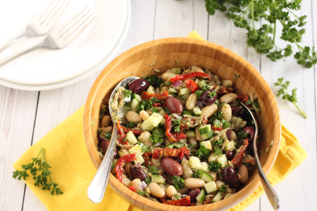 Mediterranean Tuna Bean Salad Recipe by Jesse Lane Lee