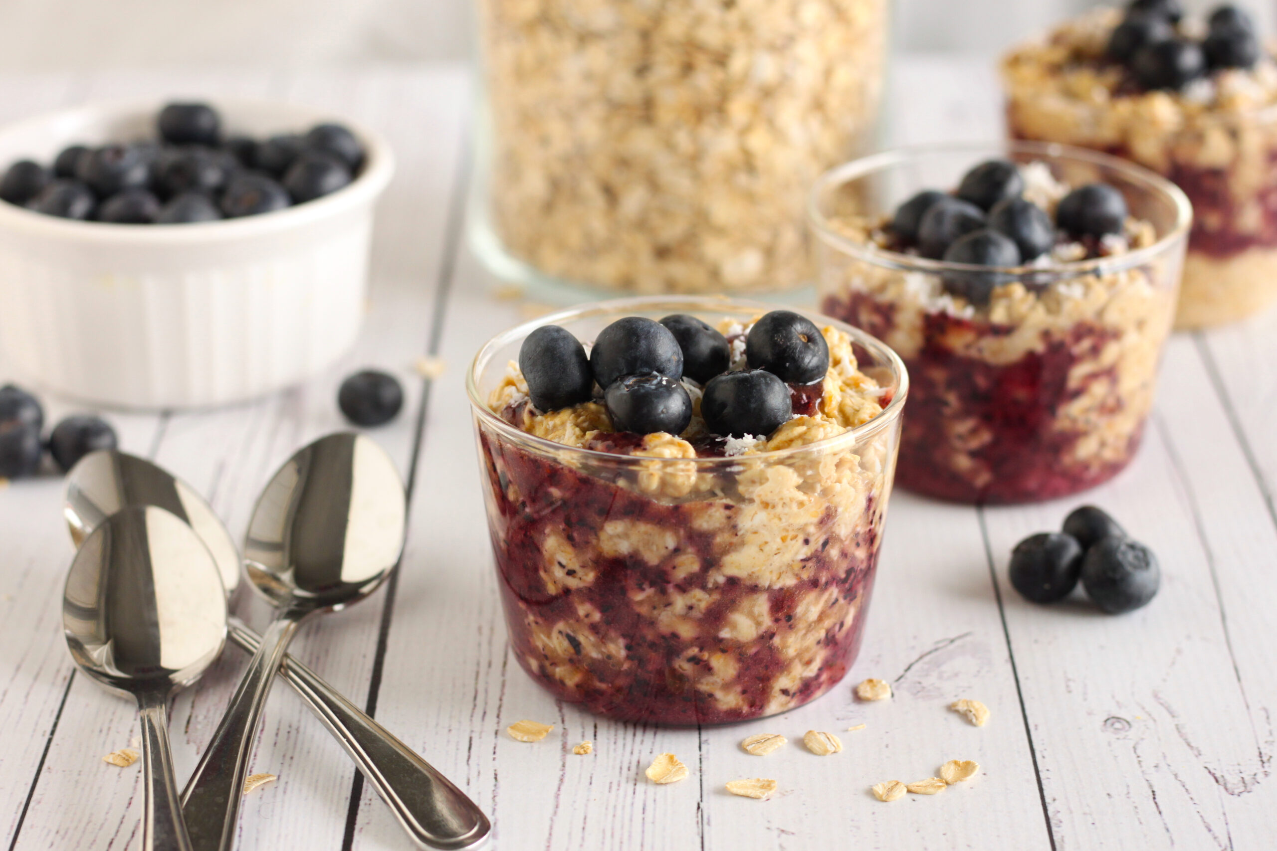 Blueberry Overnight Oatmeal Recipe by Jesse Lane Lee