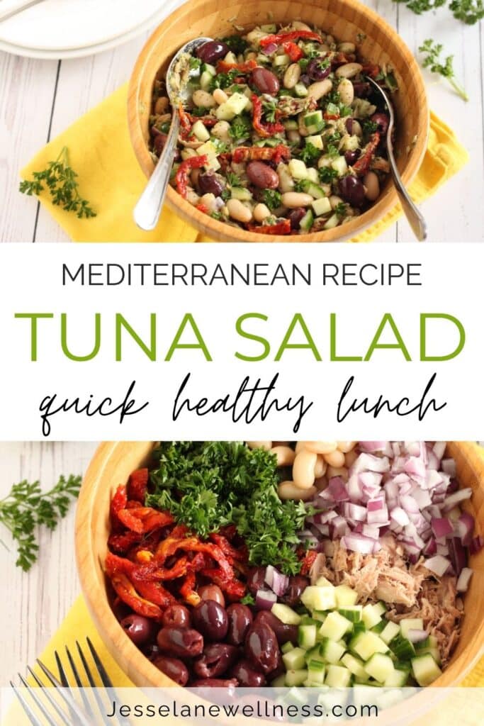 Mediterranean Tuna Bean Salad Pin