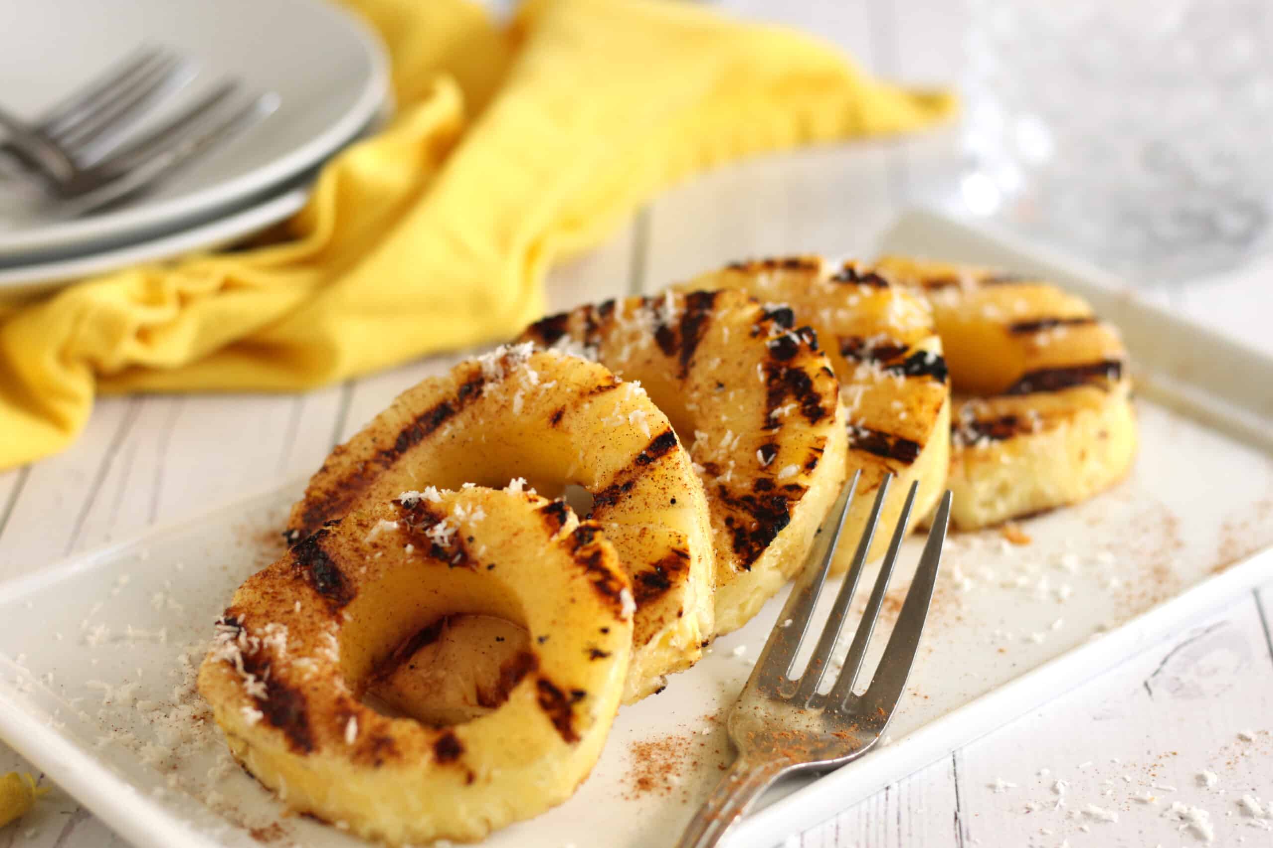 Grilled Pineapple with Cinnamon by Jesse Lane Wellness