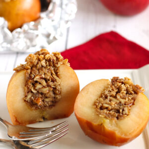 Stuffed Apples with Oatmeal Crumble Recipe by Jesse Lane Wellness