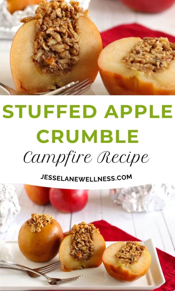 Stuffed Apples with Oatmeal Crumble Campfire Recipe