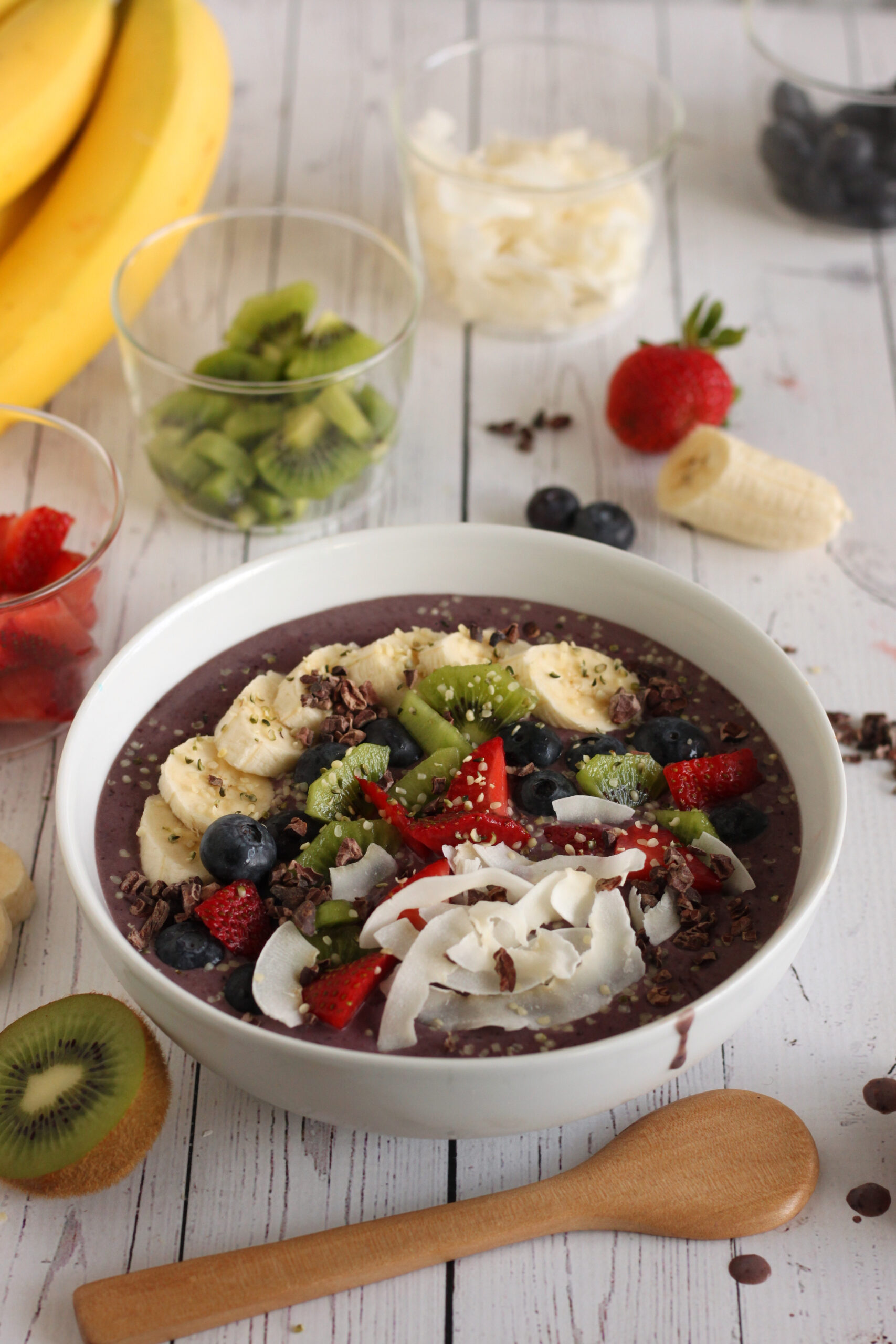 Protein Vegan Acai Bowl Recipe by Jesse Lane Wellness