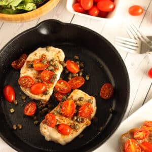 Mediterranean Pork Chops Recipe by @jesselwellness