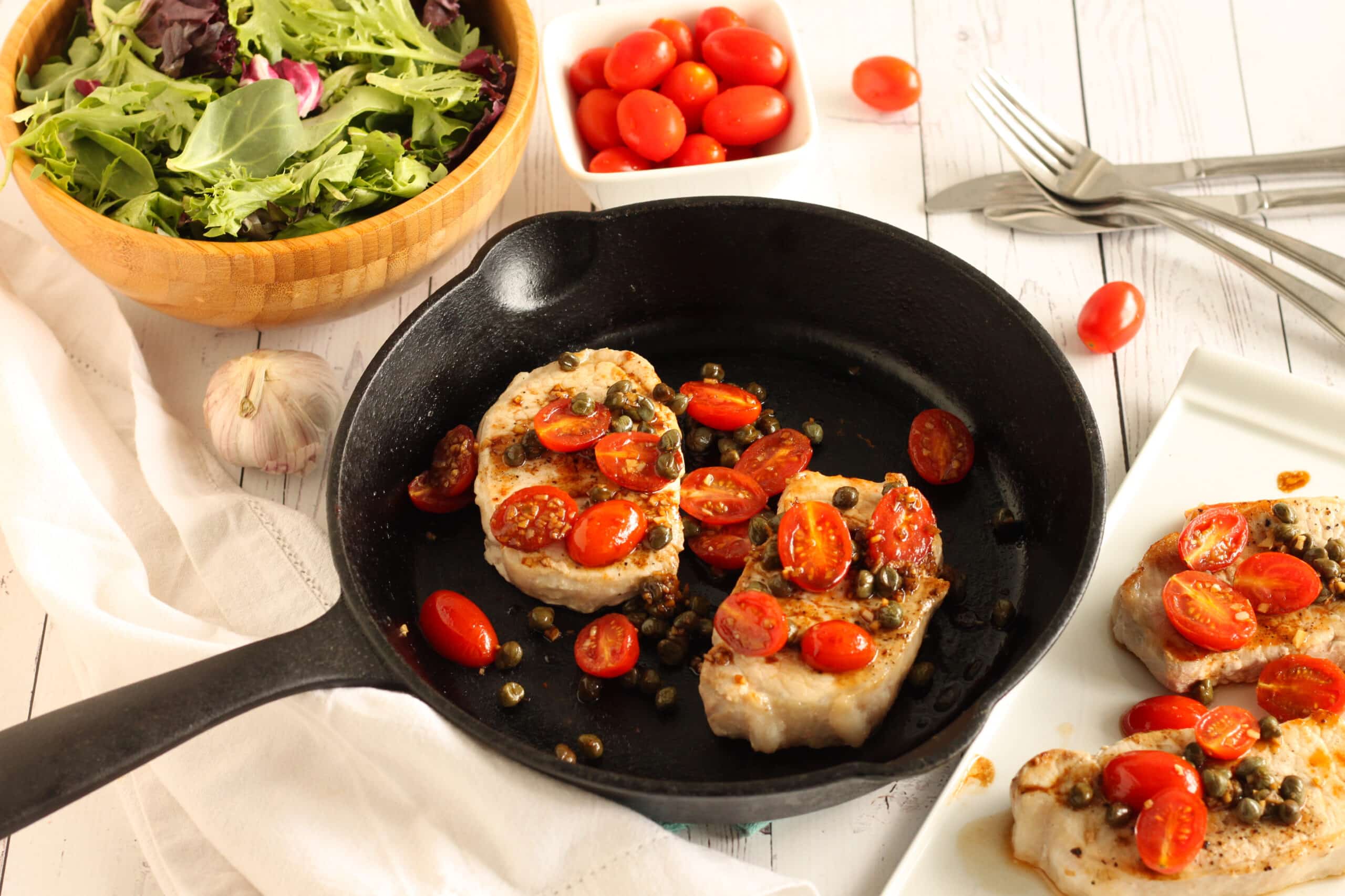 Mediterranean Pork Chops Recipe by Jesse Lane Lee