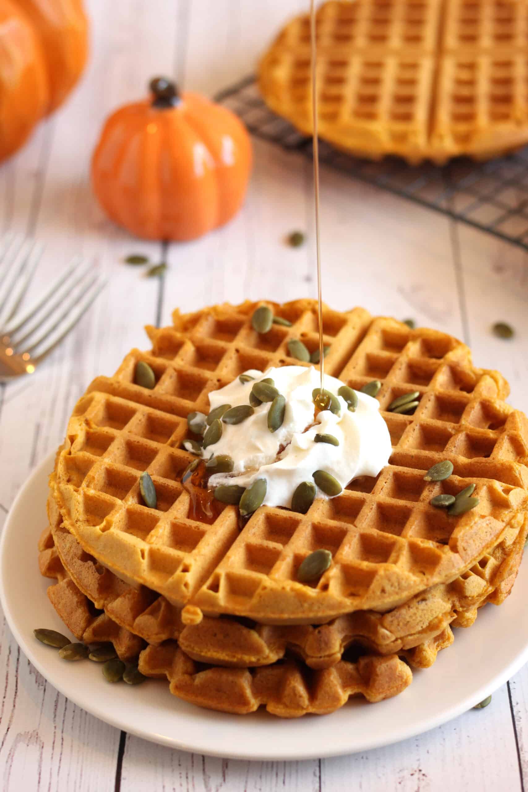 Pumpkin Waffle Recipe by Jesse Lane Wellness